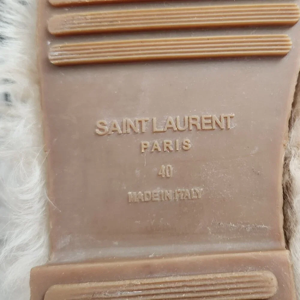 Saint Laurent Fur Lined Boots, Authentic - Picture 7 of 9